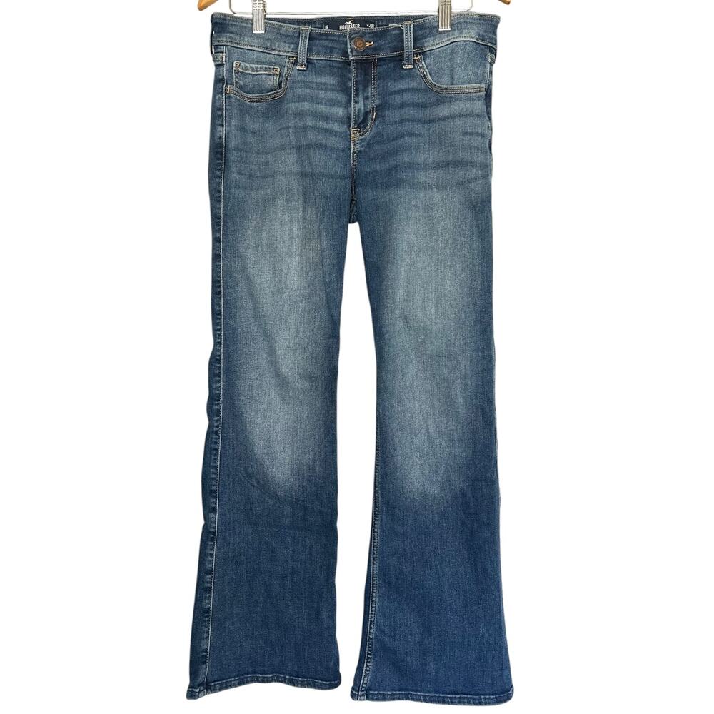 Hollister Low Rise Bootcut Jeans Women’s 8R W29 Soft Stretch Medium Wash